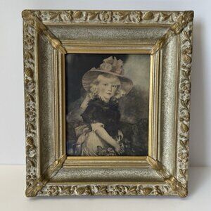 Vintage Princess Sophie Print Picture In Ornate Gilded Raised from 8.25"x9.25"